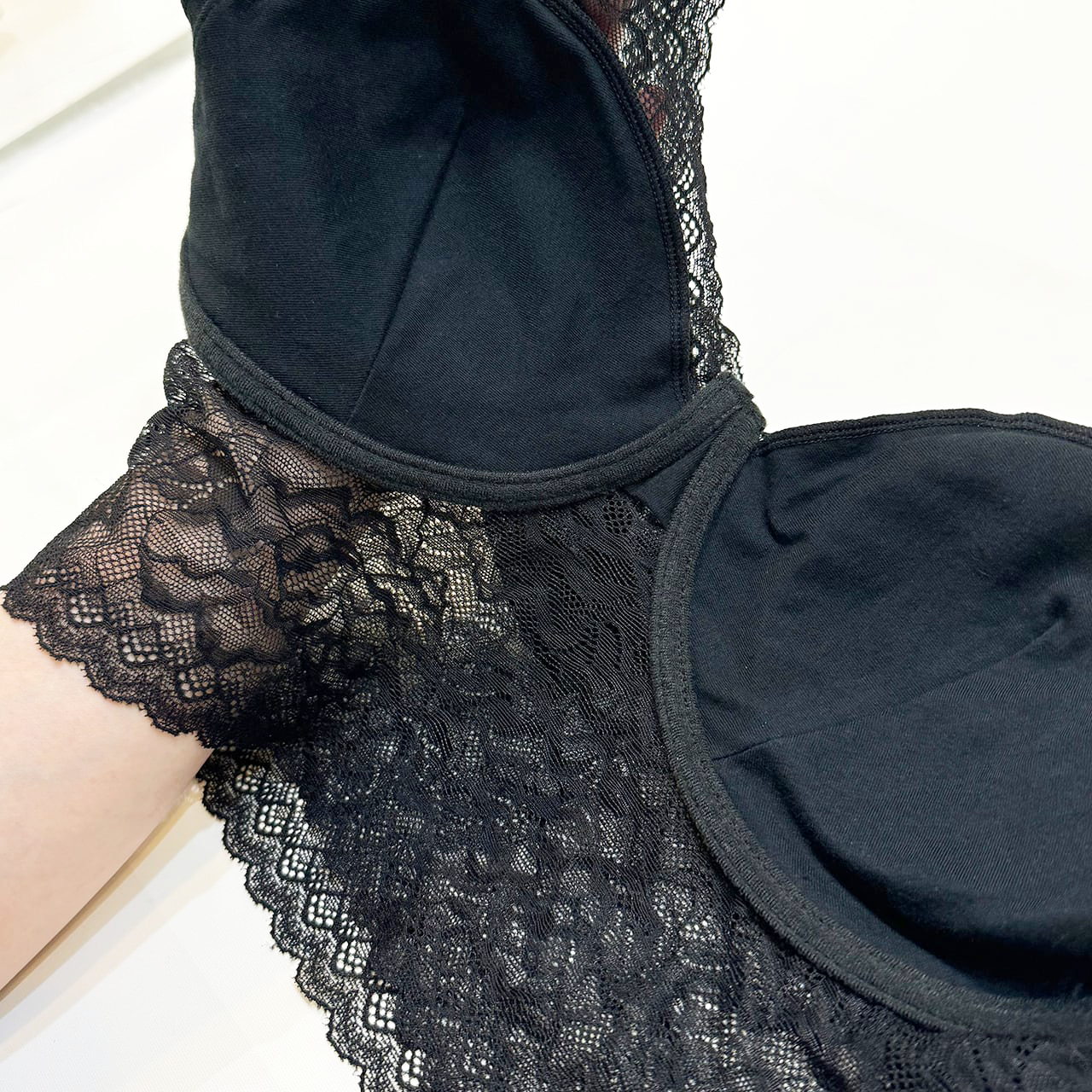 ノンワイヤーブラ・リラックスブラ・ストレッチブラ【黒】